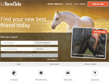 Tablet Screenshot of horseclicks.com